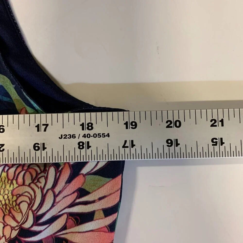 Monsoon Women's Floral Mock Plunge Neck Maxi Dress Size 12 - Picture 15 of 16